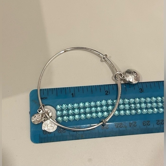 Alex & Ani November Birthstone Charm Bangle, Topaz - Picture 5 of 6